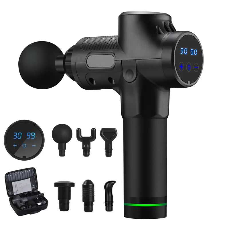 Pistolet de Massage 30 Vitesses à Écran LCD – Récupération Profonde