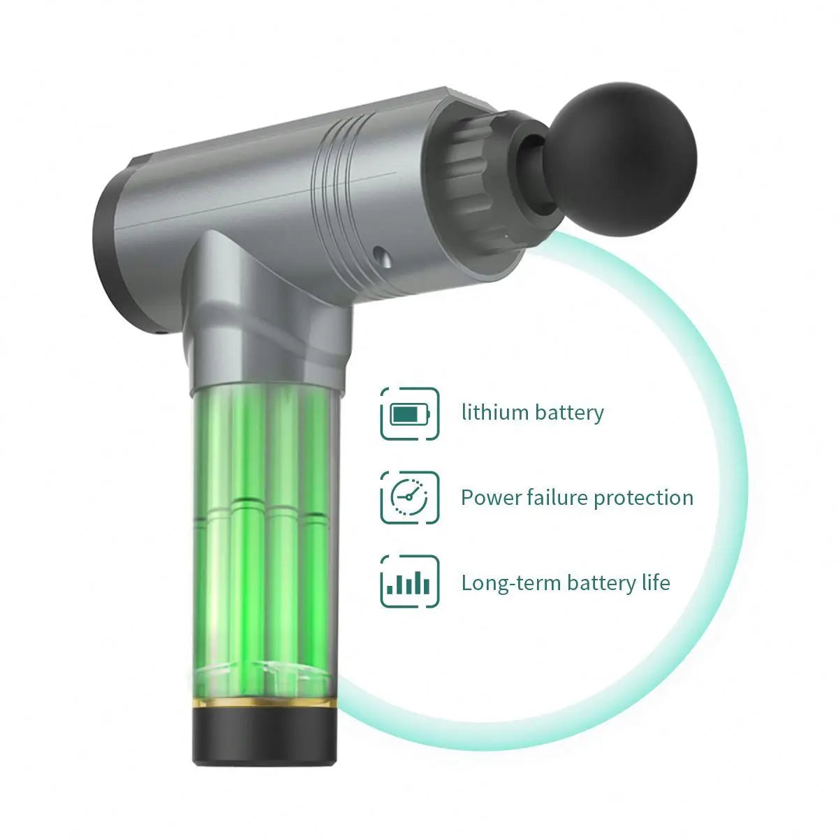 Pistolet de Massage Professionnel Sans Fil – Détente des Tissus Profonds