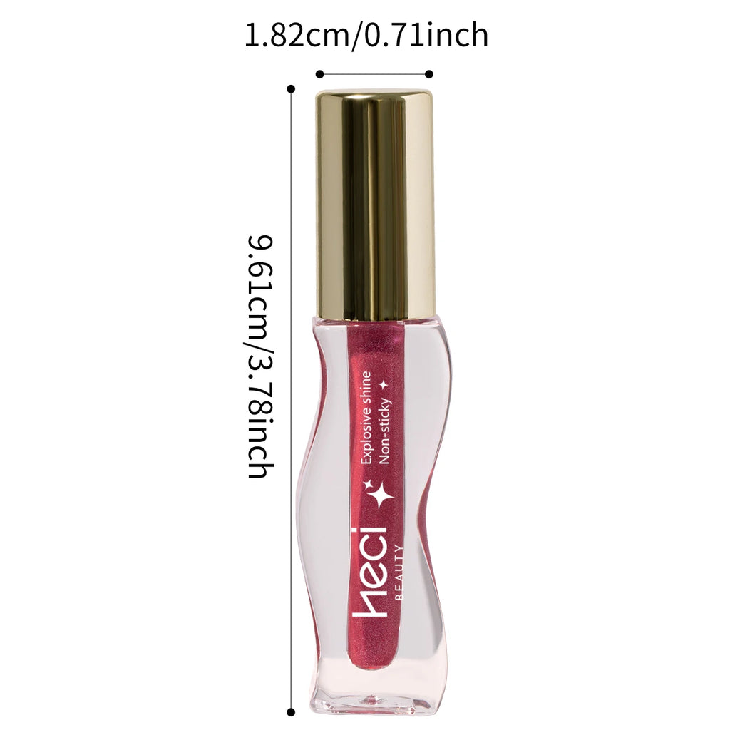 Gloss Huile Teinté Hydratant Vegan – Lèvres Brillantes et Confortables