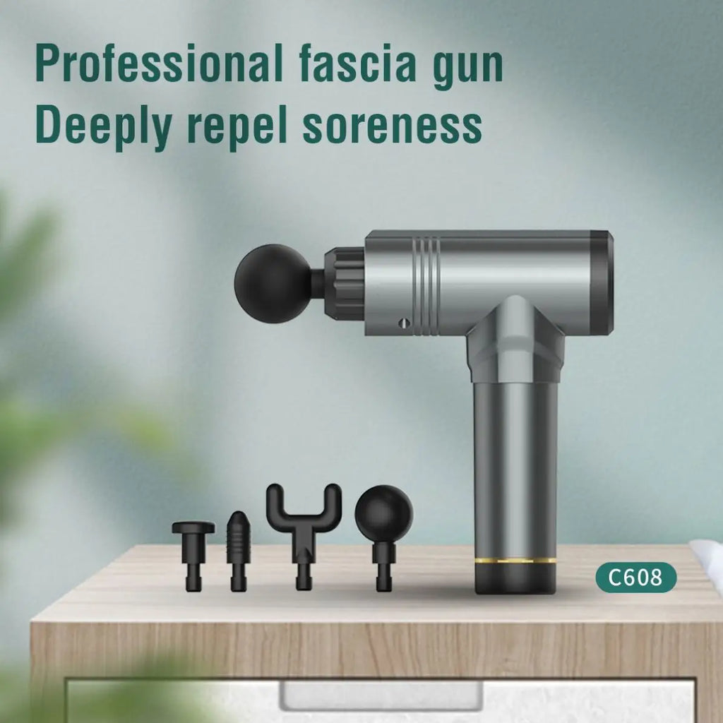 Pistolet de Massage Professionnel Sans Fil – Détente des Tissus Profonds