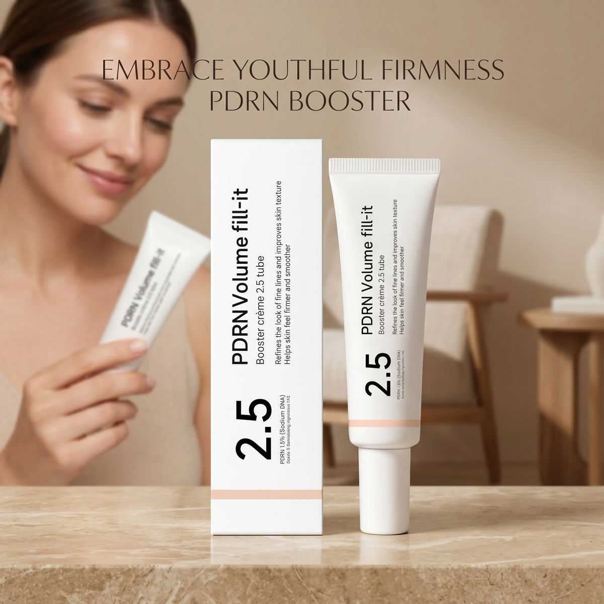 Crème Booster PDRN Anti-Âge – Repulpe, Raffermit et Lisse la Peau