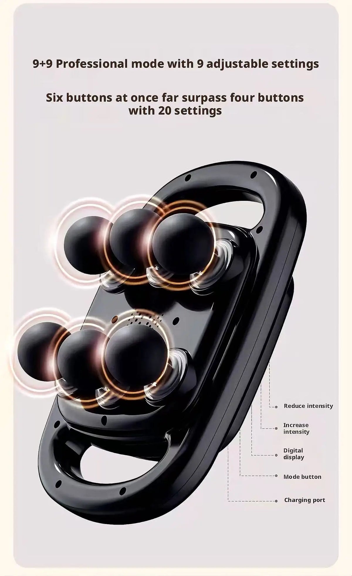 Pistolet de Massage Portable 6 Têtes – Détente Musculaire à la Maison